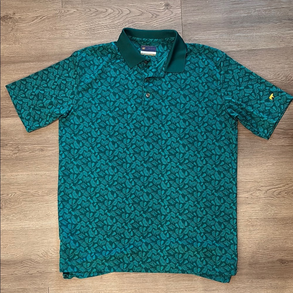 Jack Nicklaus Men's Green Patterned Polo Shirt